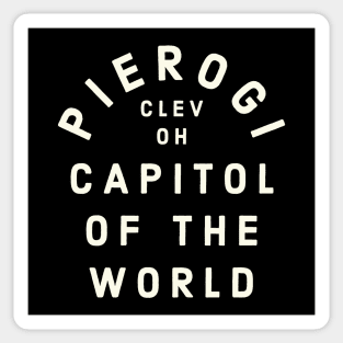 Pierogi Capitol of the World Cleveland OH Vintage Sticker